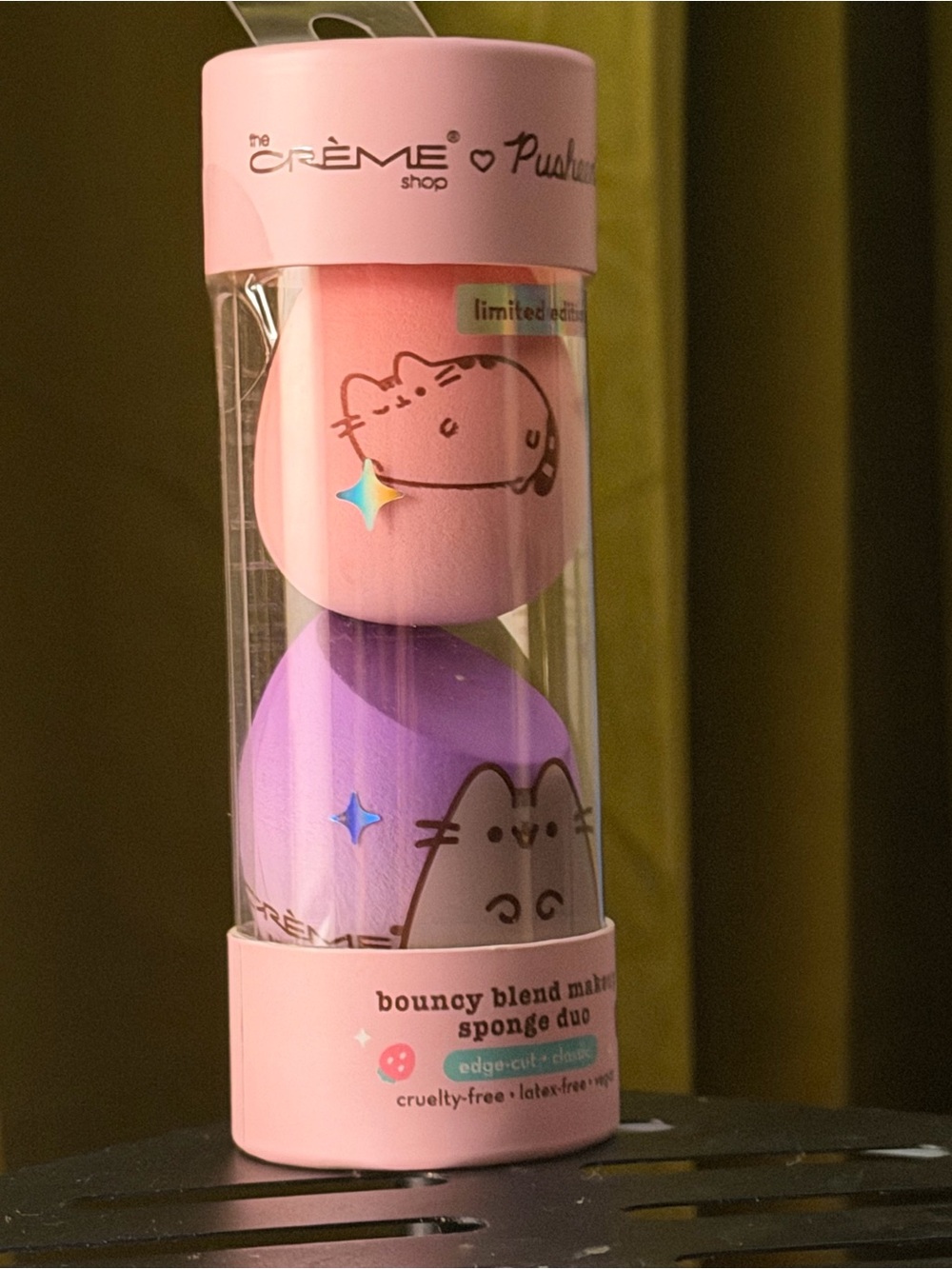 Pusheen Pink and Purple Bouncy Blend Makeup Sponge Duo
